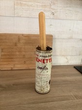 ANCIENNE BOITE TOLE PUBLICITAIRE LUSTREUSE NENETTE VOITURE GARAGE