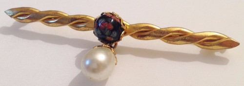 Broche ancienne couleur - broche,