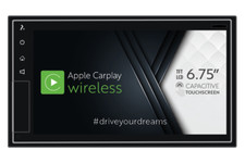 PHONOCAR VM013 Mediastation DAB+ Carplay sans Fil Avec Moniteur HD USB & SD