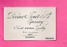 ETIQUETTE   CHAMPAGNE  PERRIER-JOUET  1911