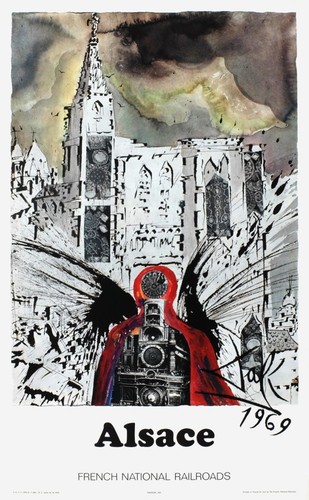 Salvador dali affiche sncf - salvador,