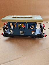 Playmobil wagon 4100 bleu 3 voyageurs avec 4 bagages  LGB 