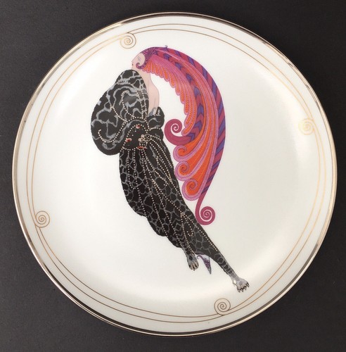 Assiette décorative erté art - assiette,