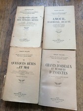 Lot 4 livres Les bois,les champs et les jardins vues sur le monde animal Roland