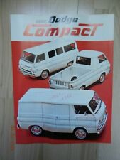 Catalogue série DODGE A100 Compact Chrysler international 1965