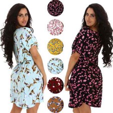 Robe Courte Femme Fleurs Été