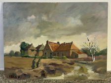 Huile sur panneau signée 