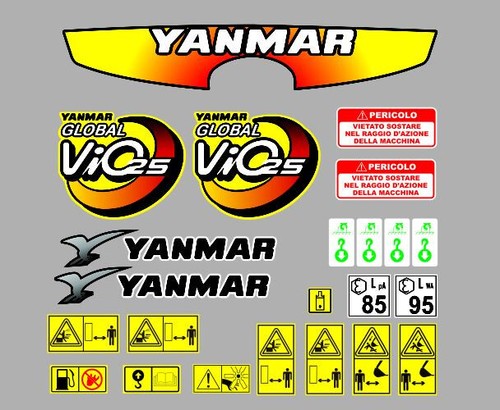 Yanmar vio autocollants kit - vio, 25