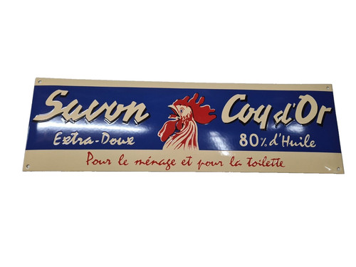 Plaque émaillée savon - émaillée,