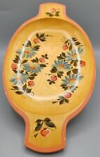 🍀Joli plateau, coupe à fruits en bois peint à la main