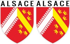 2x écussons ALSACE
