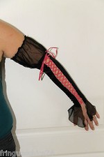 sexy gants lacés en satin