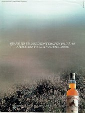  publicité Advertising 0522 1987  scotch whisky  Famous Grouse quand les brumes