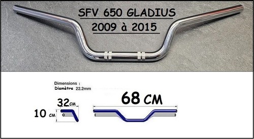 Guidon type origine sfv - guidon, 650