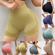 Pantalon d'entraînement gris pour femme élastique et à la mode pour short de