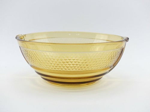 Saladier verre moulé jaune - verre,