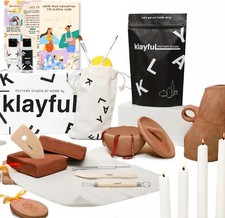 Kit D'Argile Pour Débutants Séchage Rapide À L'air 1,5kg Avec Outils