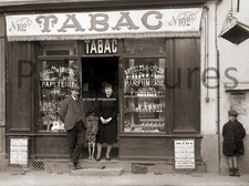 Photo ancien commerce Toulouse Épicerie Buvette Charcuterie tirage repro 1928