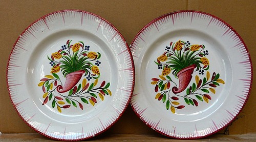 Ancienne paire assiettes - paire,