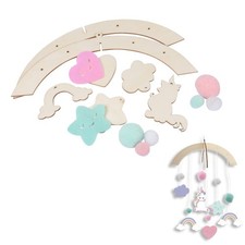 Kit Mobile Enfant Bois "Licorne" 27cm Naturel