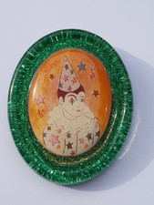 Jolie Broche Vintage Au Décors du Clown Blanc ( Mr Loyal)