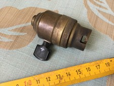 ANCIENNE DOUILLE A CLÉ LAMPE GRAS / MAZDA avec INTERRUPTEUR