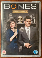 Bones Saison 1-4 DVD Coffret Crime Drame États-unis Tvseries 23 Disque Ensemble