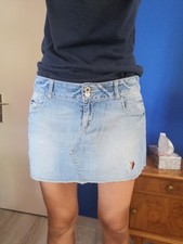 jupe en jeans bleu clair Pimkie 40