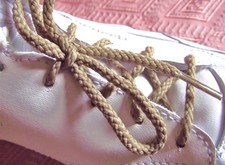 LACETS Rond Chaussure * 4/5 oeillets 63 cm Paire shoelace Beige ado enfant homme