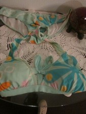 Maillot de bain 2 pièces - blanc et bleu - taille 38