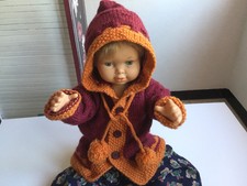 Veste à capuche tricotée main 18 mois