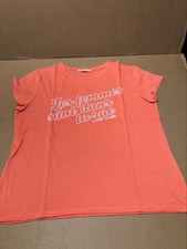 t-shirt manches courtes de marque camaïeu de couleur orange taille 38/40