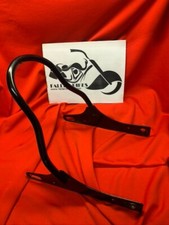 Véritable Harley one piece Sissy Barre Dossier Droit Brillant Noir 12 "