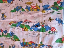 Taie de traversin " SCHTROUMPF " vintage 1983