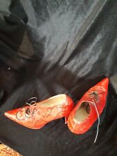 Chaussures Femme Escarpin Cuir Rouge  Michel Perry Taille 36 Occasion