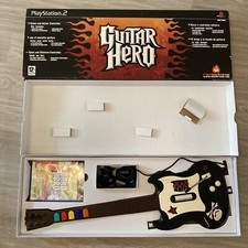 Guitare Guitar Hero + Jeu Band Hero - Sony PlayStation 2 PS2 Pack En Boîte