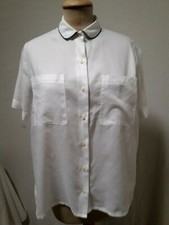 CHEMISIER CHEMISE BURBERRY'S blanc T.40 VINTAGE 90 White Burberry's blouse sz M