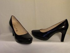 escarpins UNISA cuir verni chocolat à reflets 38