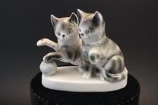 Chats chatons porcelaine allemande vintage Carl Scheidig porcelain cat