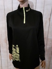 Billabong 1/4 Zip polyester/Rayon Fleece Womens or Mens Black DRI-FIT ACTIVEWEAR