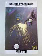 MIETTE - Affiche originale d'exposition - Galerie Gye-Jacquot - Nice