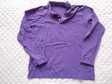 Polo manches longues coton mauve marque Galeries Lafayette