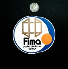 Autocollant sticker FIMA PORTES FENETRES VOLETS