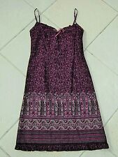 ROBE  à bretelles, ETAM,  t; 38, prune et fuschia