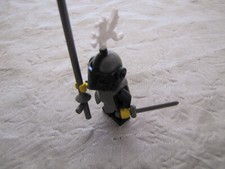 LEGO minifig CHATEAU CHEVALIER CASTEL KNIGHT WHITE plume dragon 6086 5059 5138