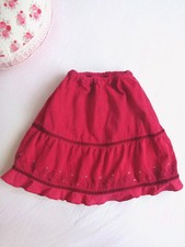 Jupe à volant Ideo Velours coton biologique Rose foncé 3 ans