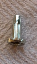 VINTAGE CASTER WHEEL STEEL SOCKET INSERT FURNITURE CHAIR STOOL 