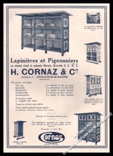 Publicité Lapinières & Pigeonniers H.Cornaz à Chalons-sur-Saone Clapiers lapins