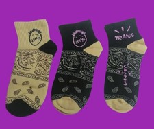 3 Paires (36/42)?Cactus Jack Chaussettes courtes H/F Streetwear Sport Skate FUN