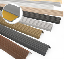 Nez de marche Profilé d'escalier PVC autoadhésif 70-200cm 40x25mm Antidérapant